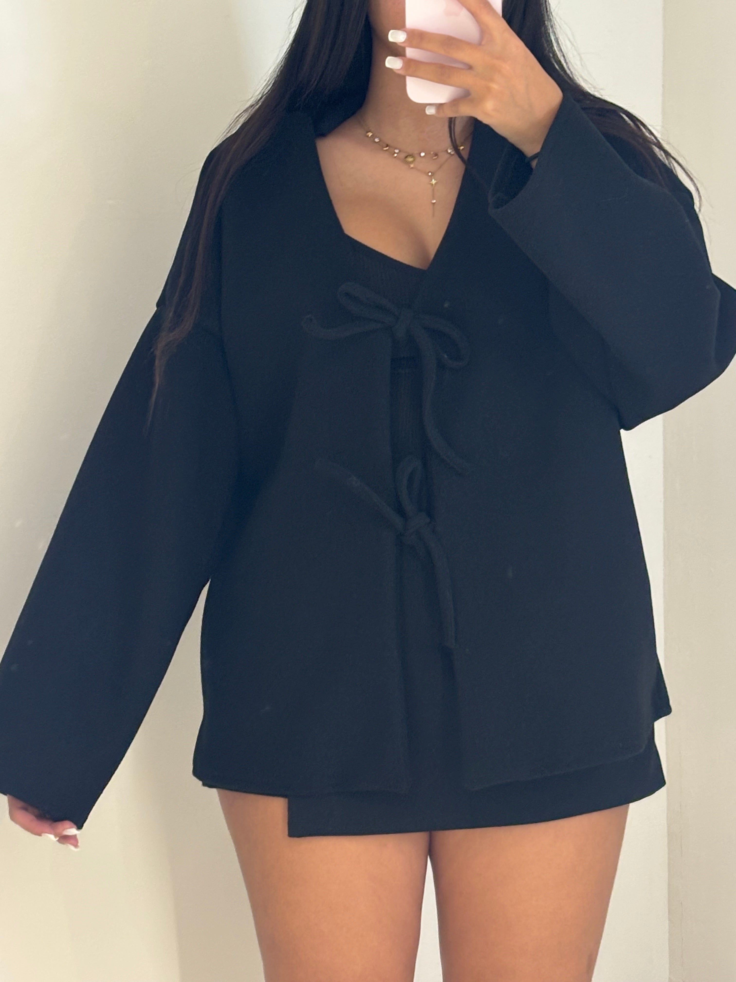 Veste d’automne noire ￼