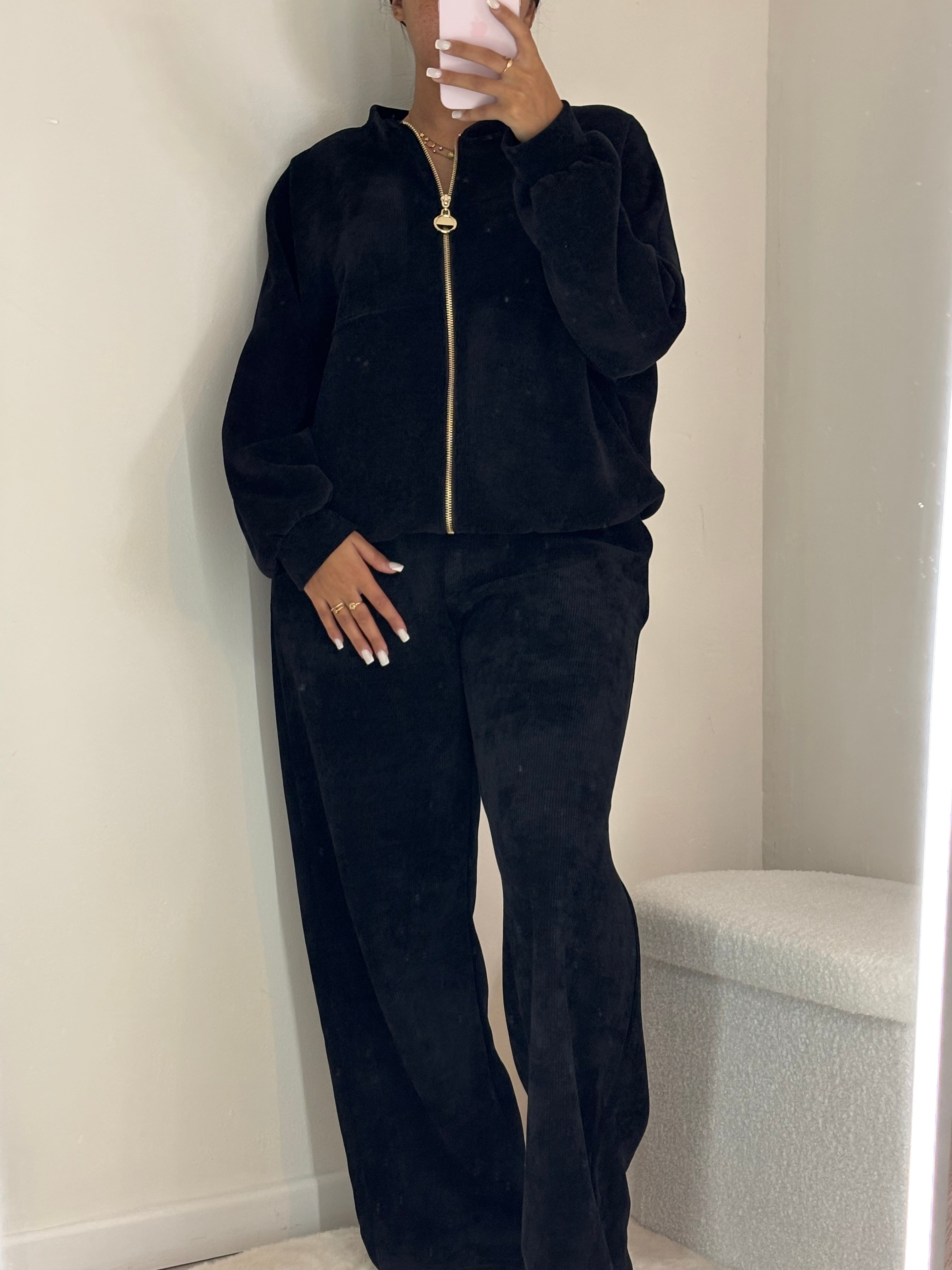 Ensemble zip noir ￼