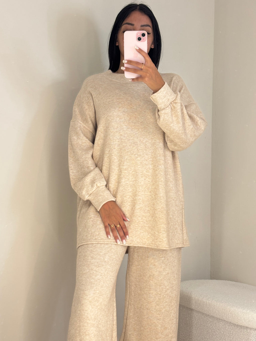 Ensemble beige chaud