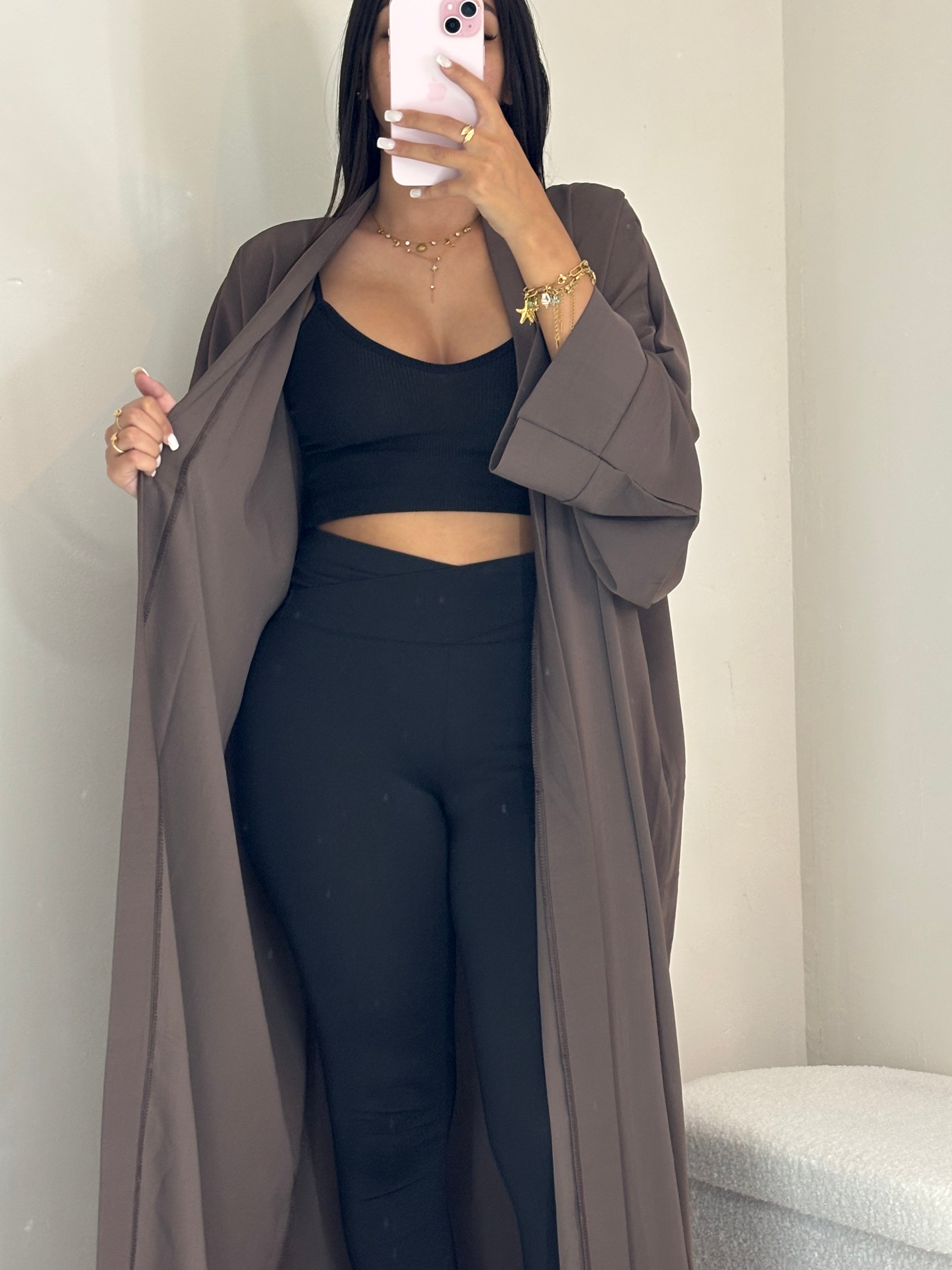 Abaya brune