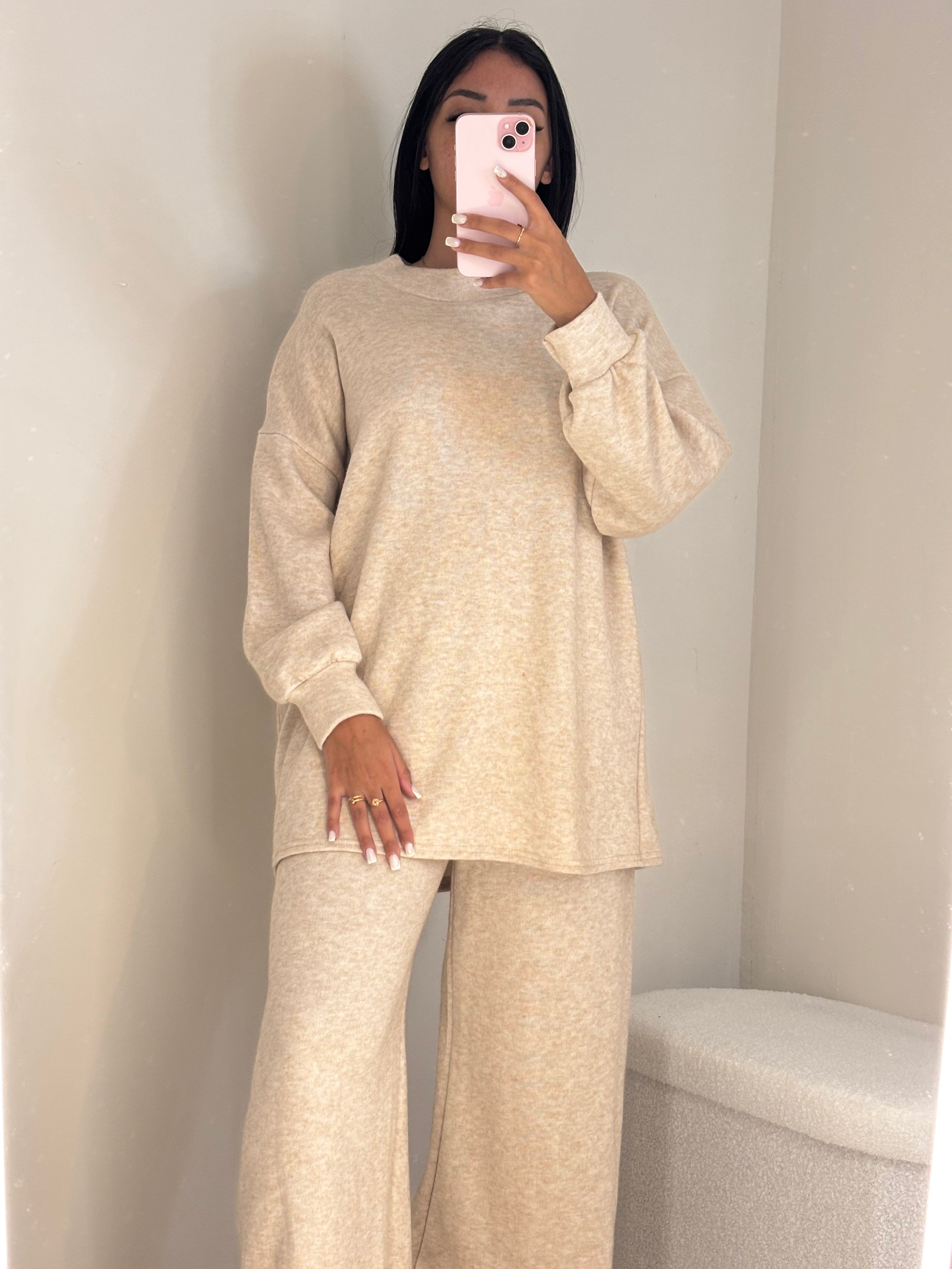 Ensemble beige chaud