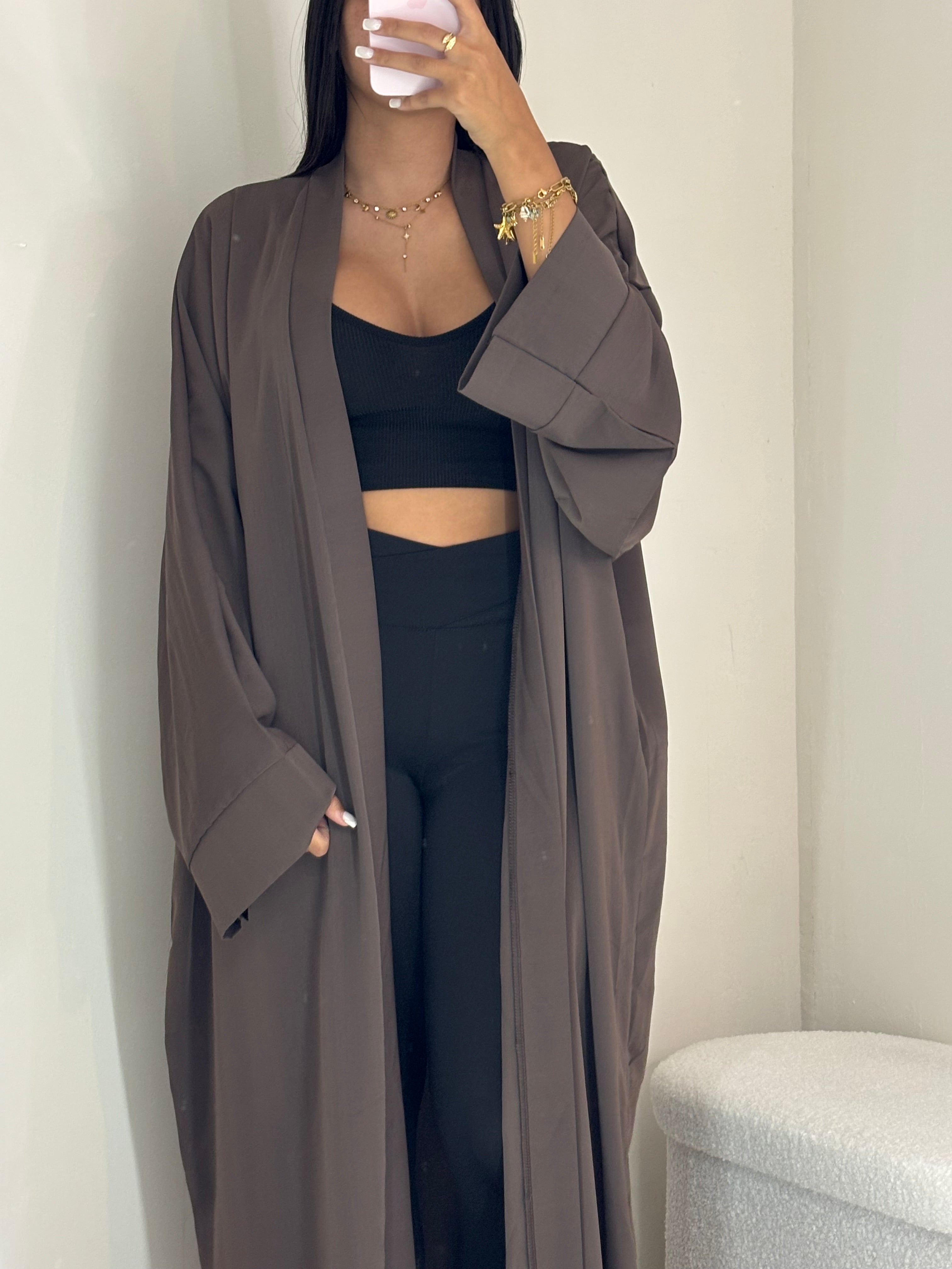 Abaya brune