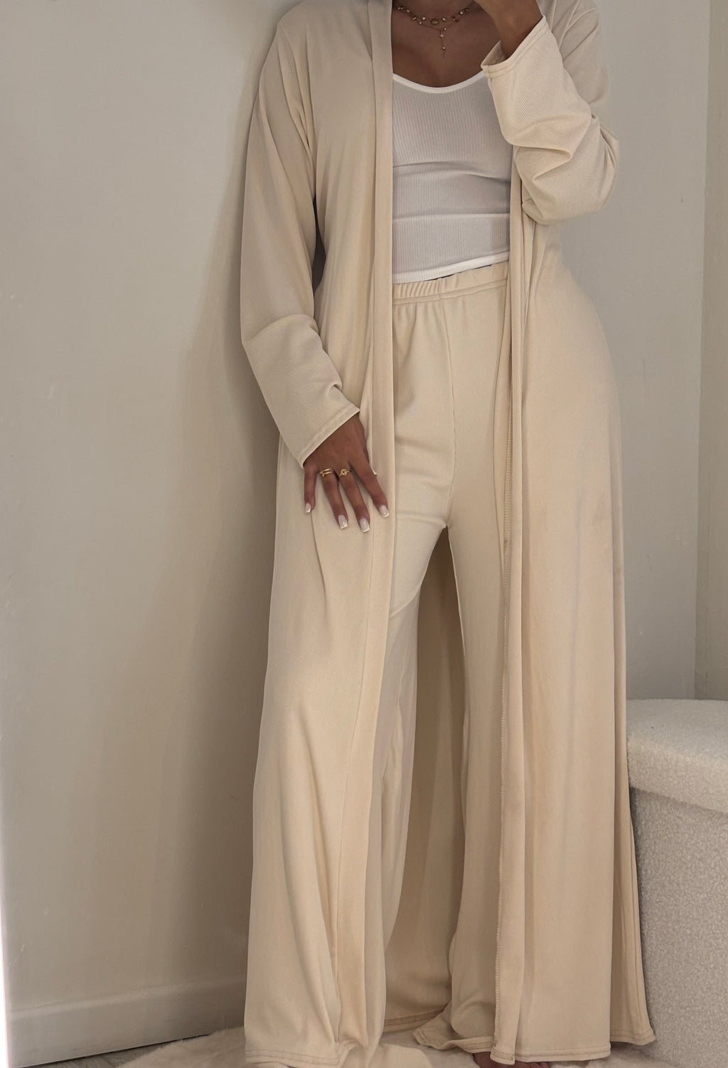 Ensemble 2 pièce crème