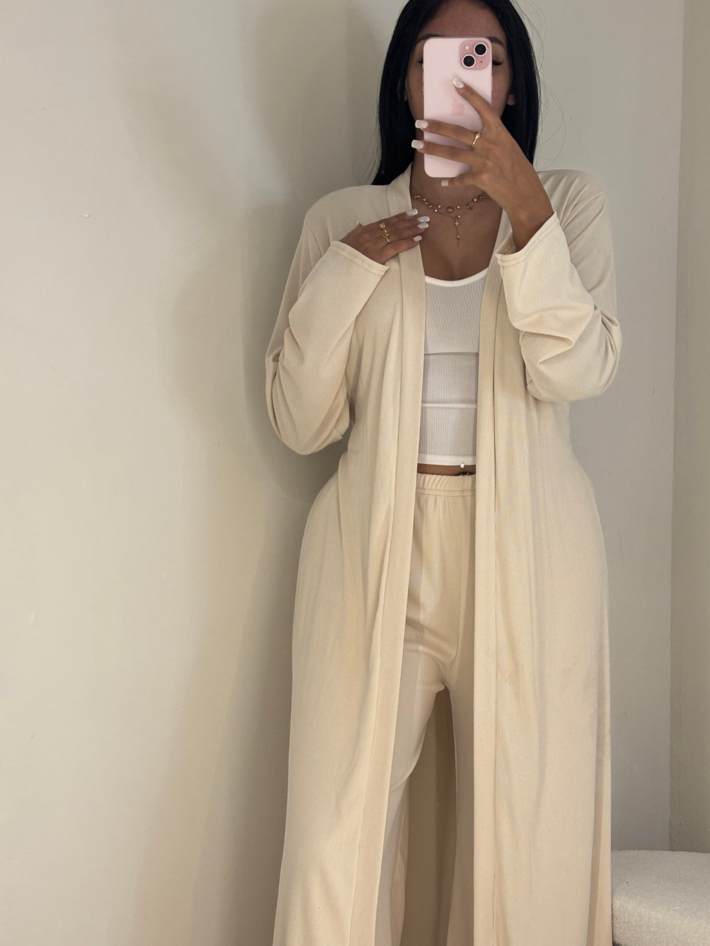 Ensemble 2 pièce crème