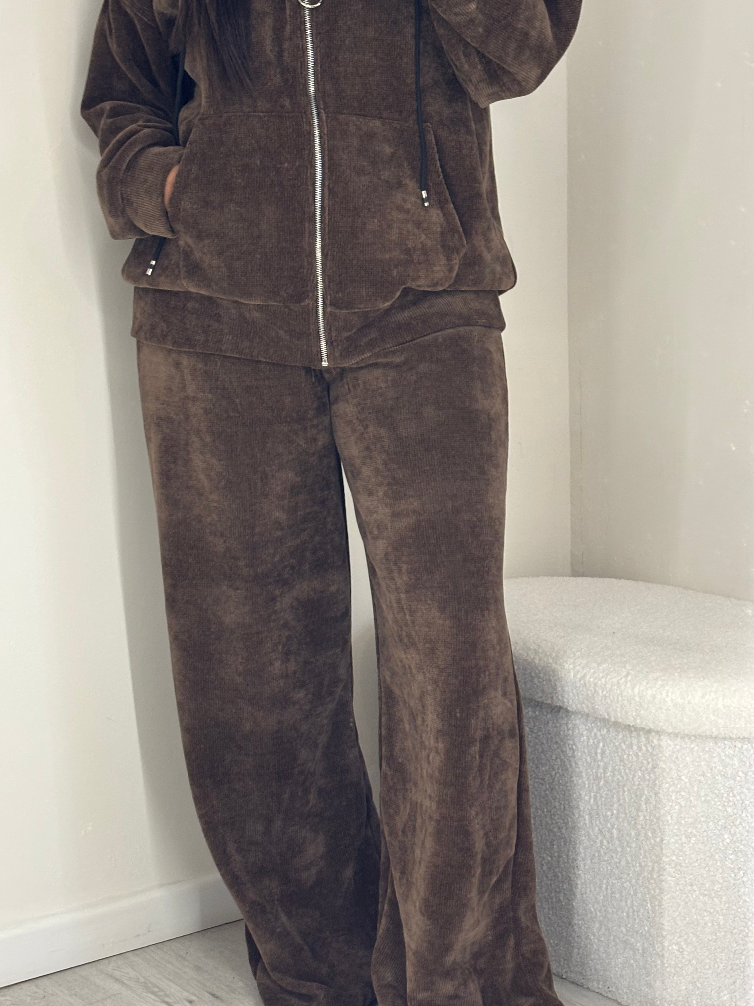 Ensemble Marron veste capuche