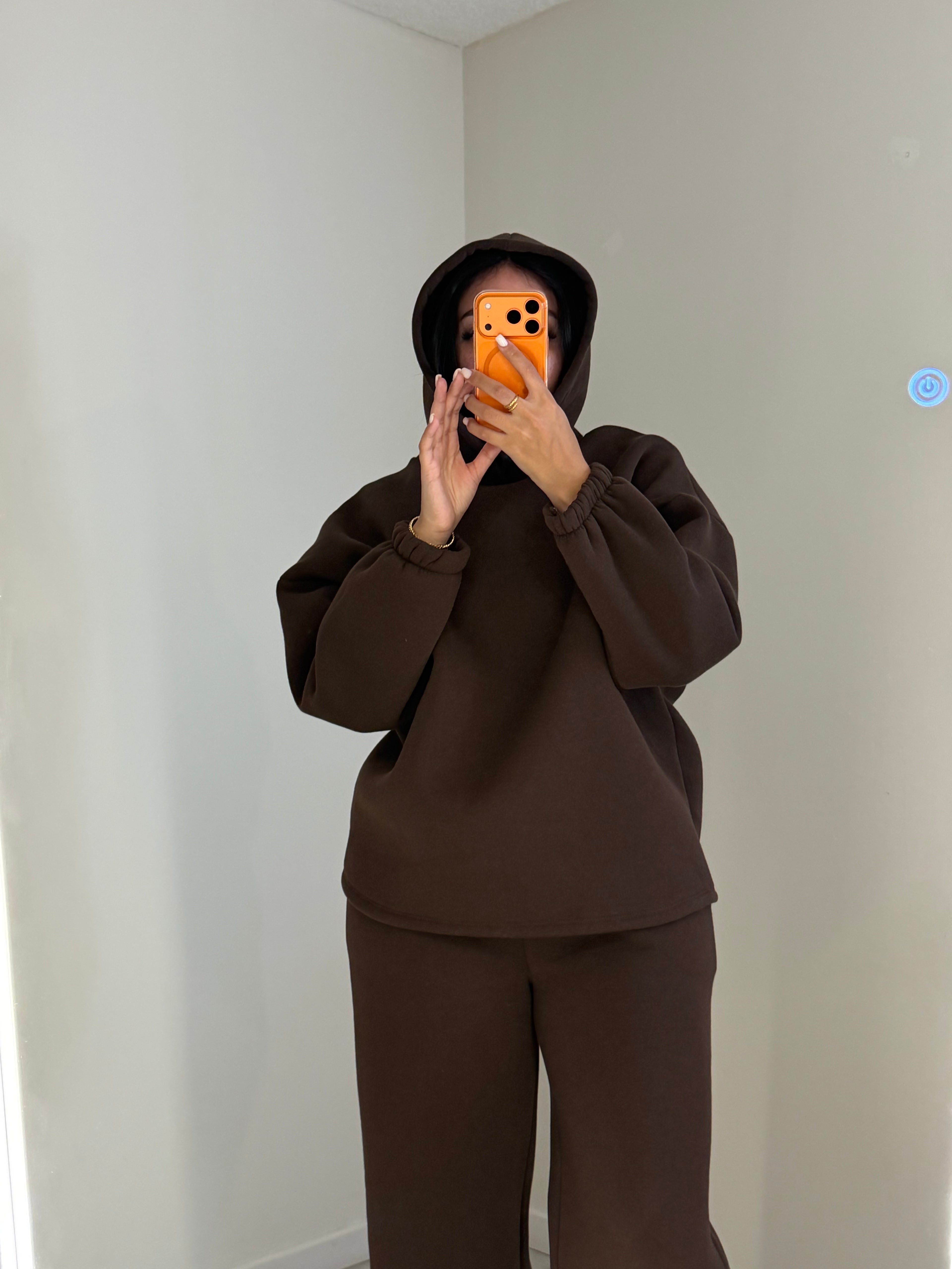 Ensemble Sweat Marron