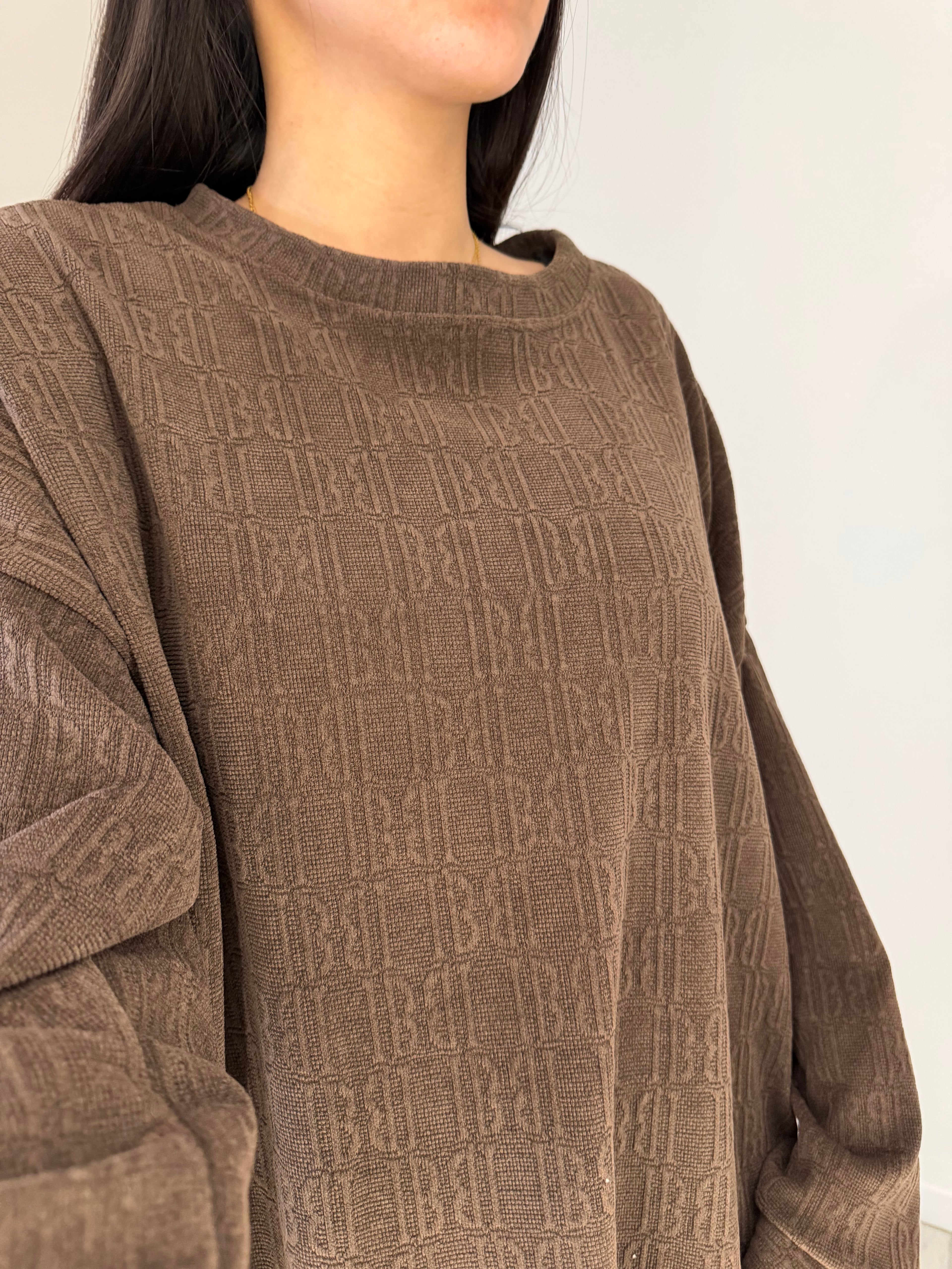 Ensemble marron col rond logo B