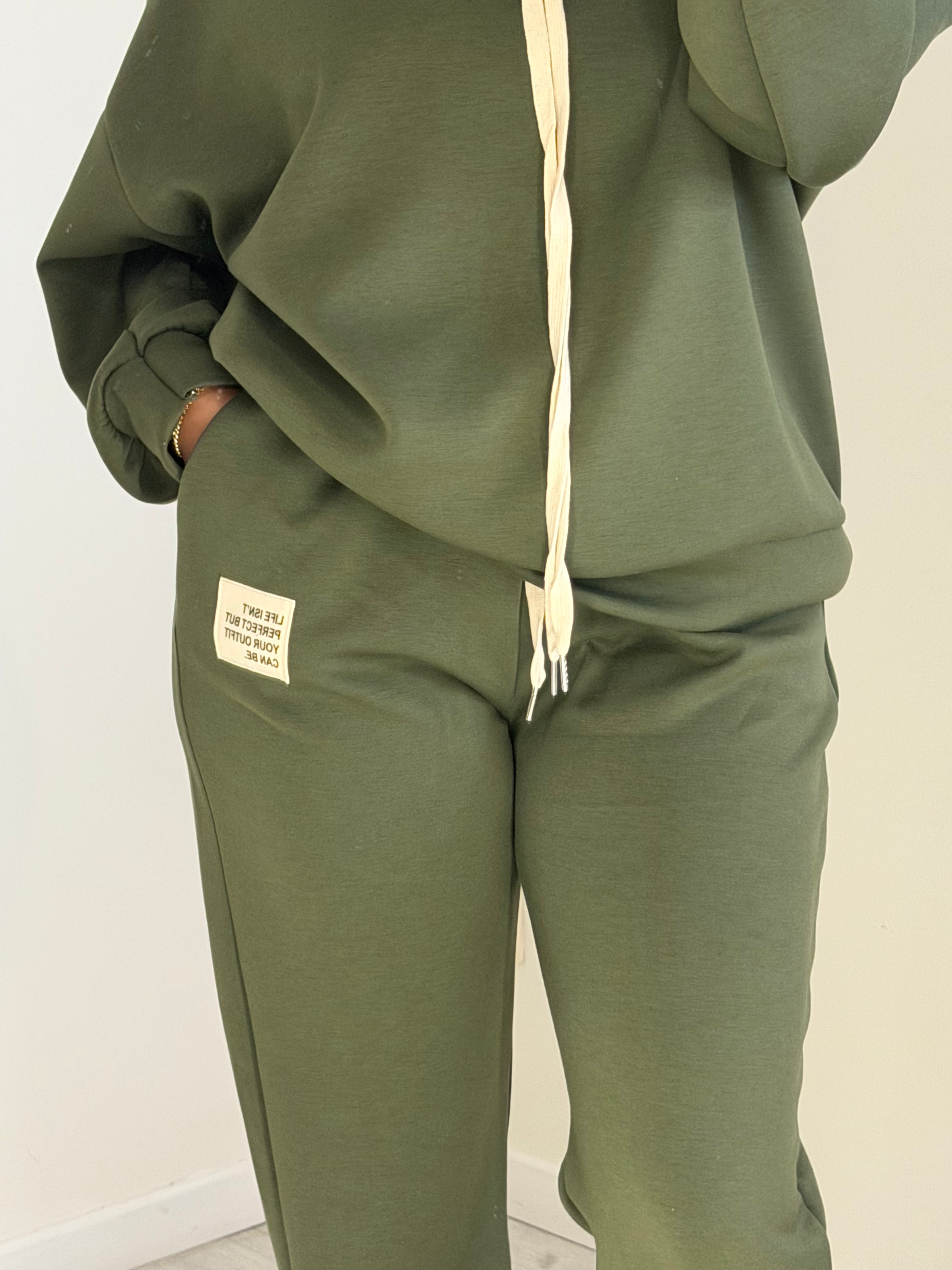 Ensemble vert capuche