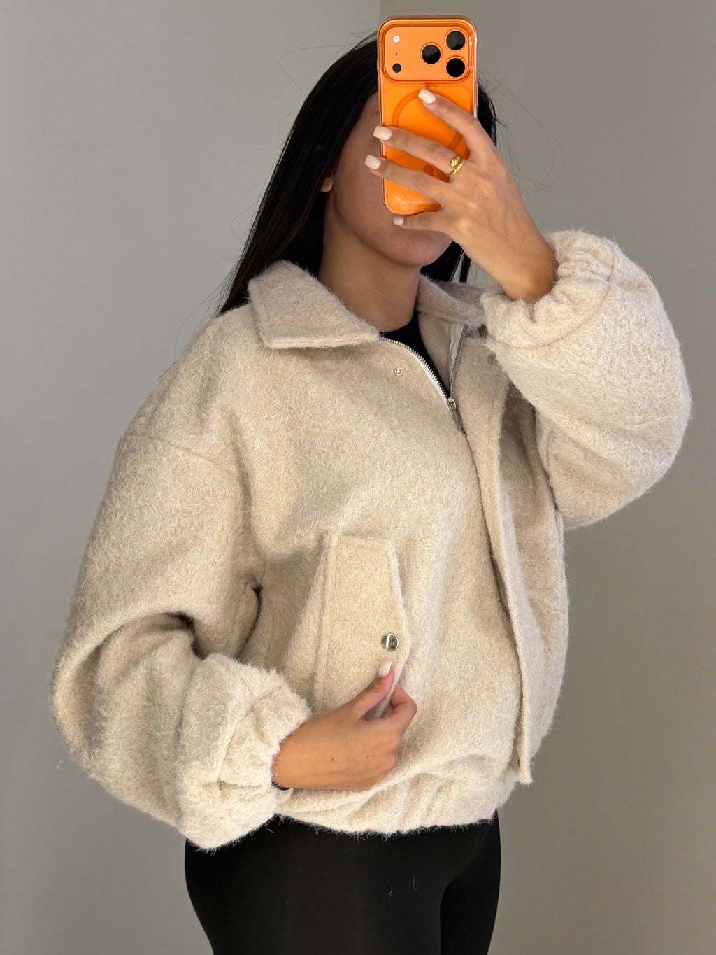 Blouson creme