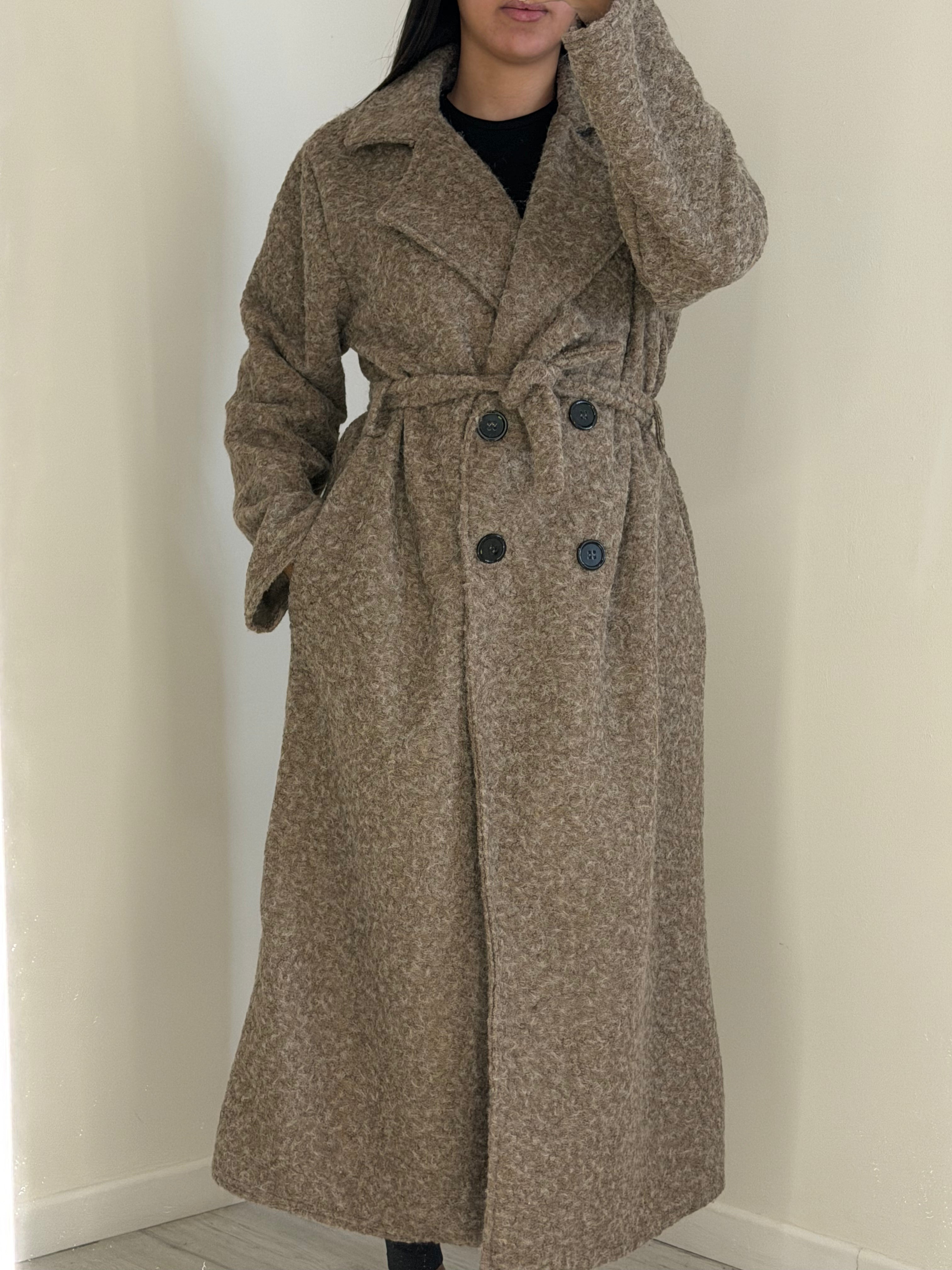 Manteaux Taupe Ceinture